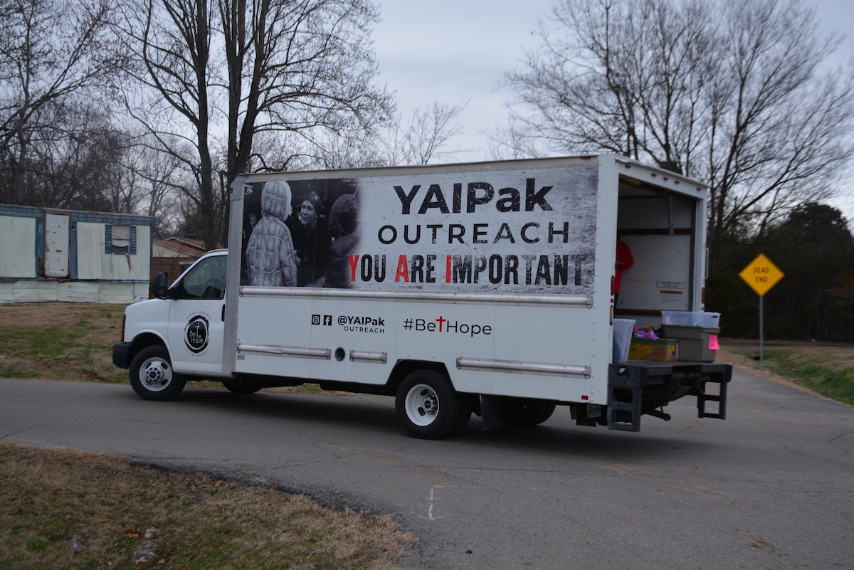 YAIPaks outreach truck.