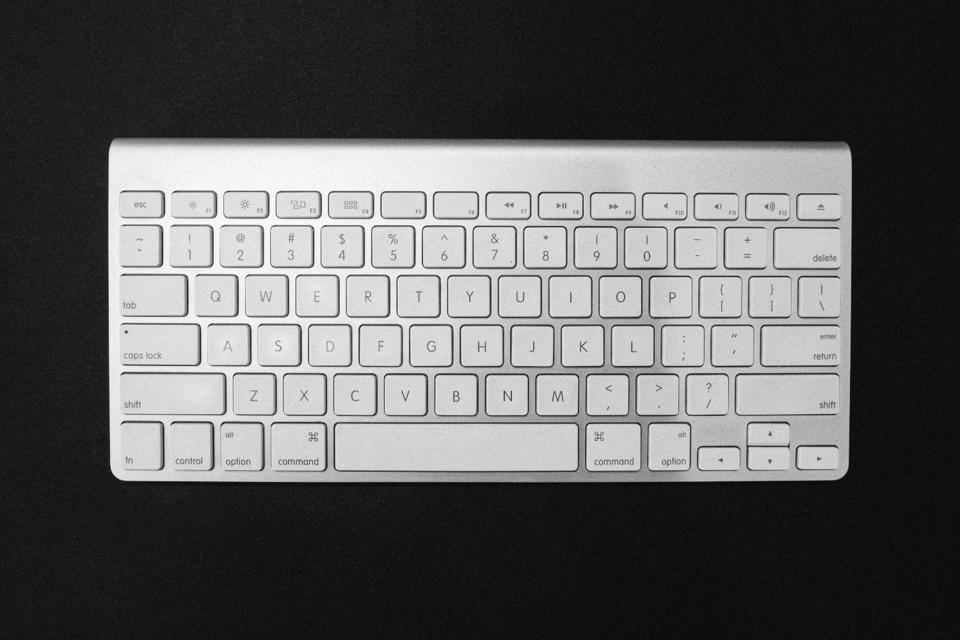 A Mac wireless keyboard