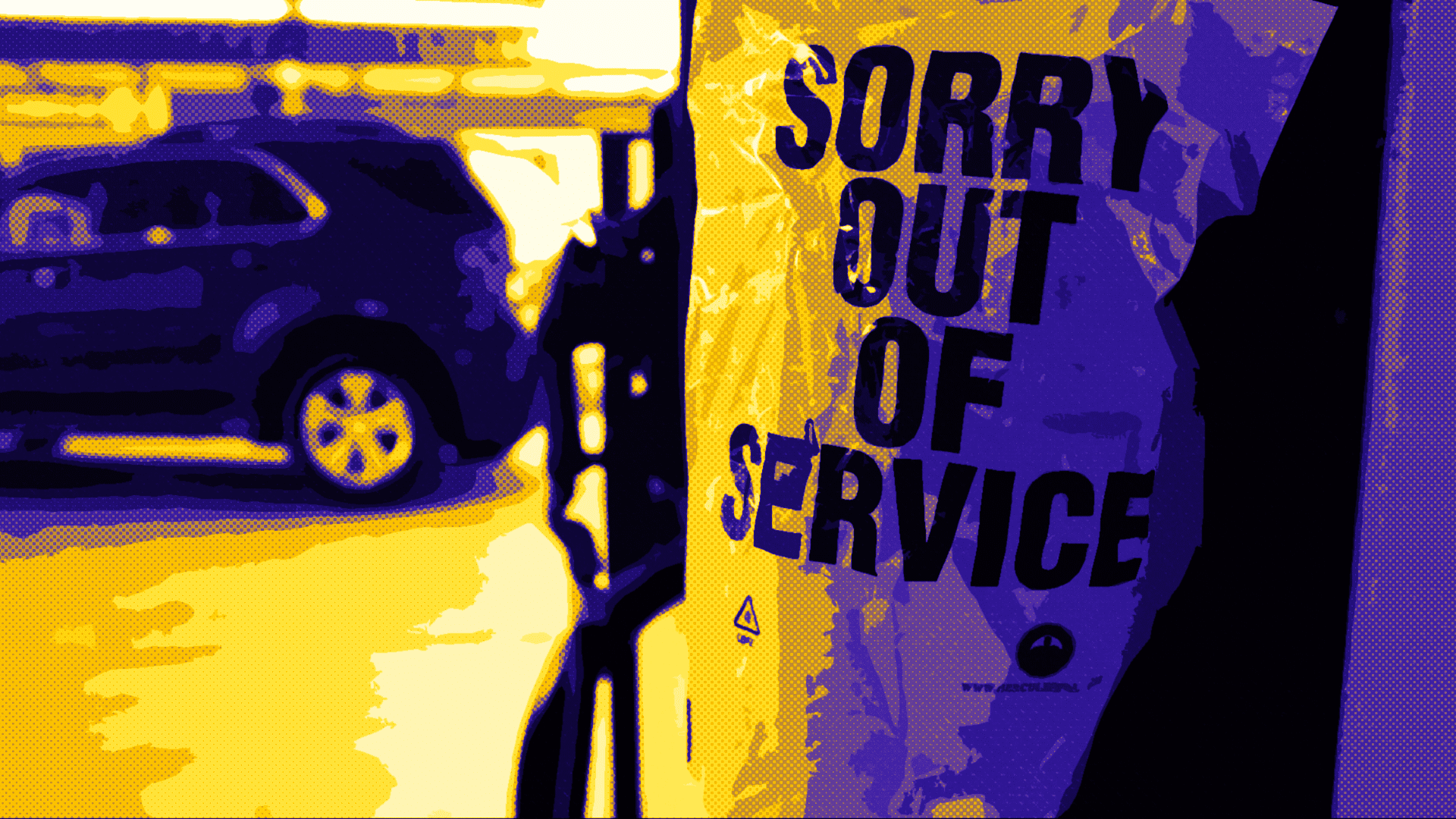 Out of service gas pump.