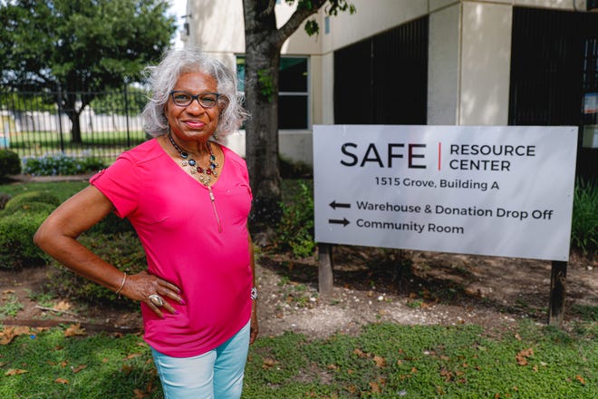 Frankie Fowler has volunteered with SAFE for 40 years. She started as a volunteer on the hotline for the Center for Battered Women and now does outreach to community groups about safe relationships. "I didn't start volunteering at SAFE so they would name awards for me or give me plaques," she says. "... when you give, you receive more and then you give more."