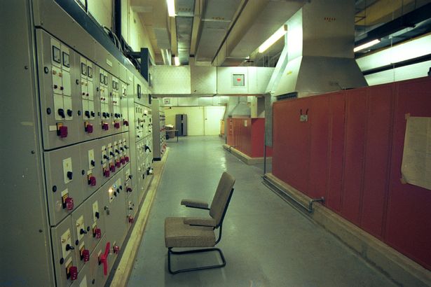 The plant room which controlled the air conditioning at the bunker