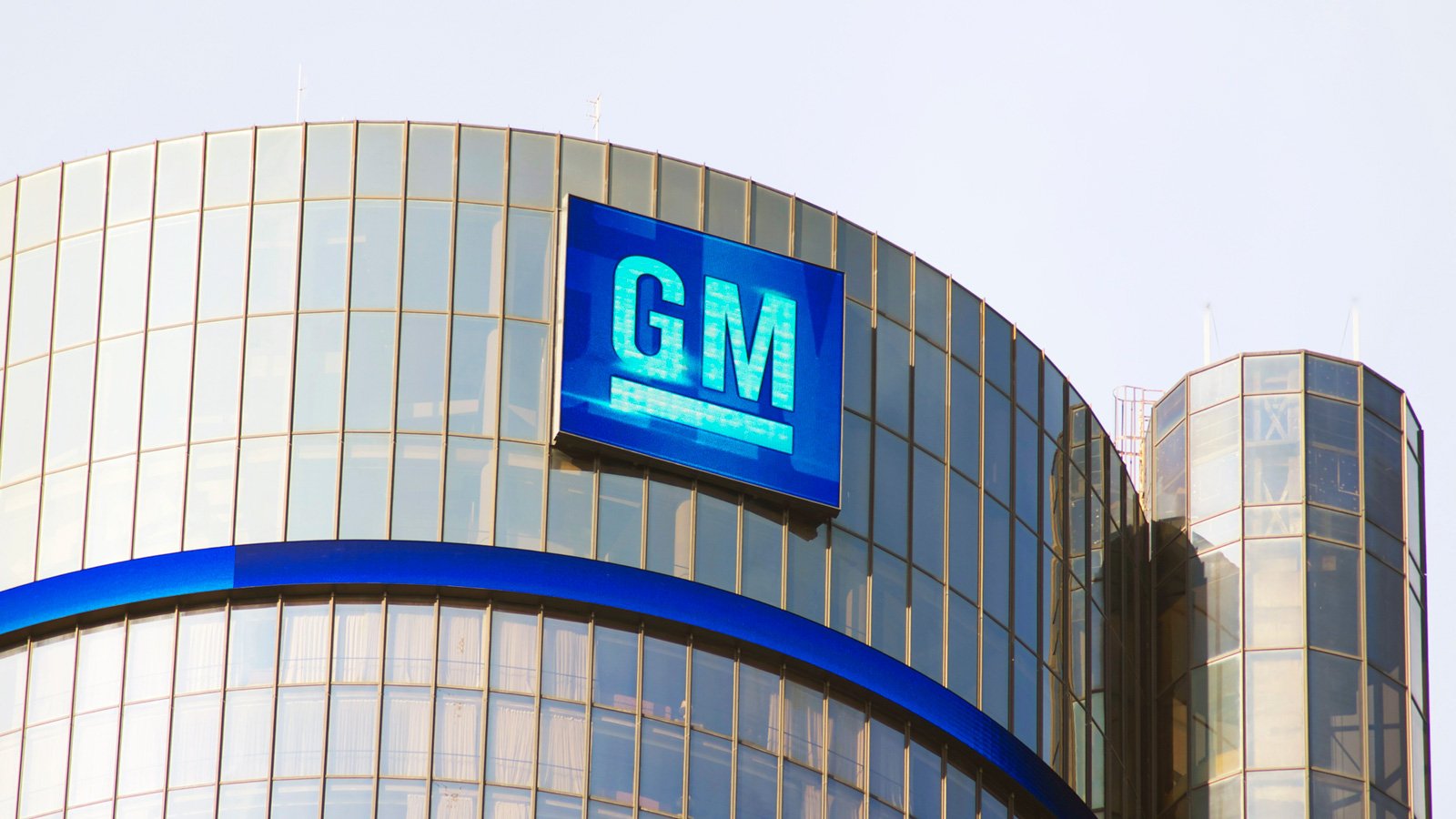 General Motors logo on a building