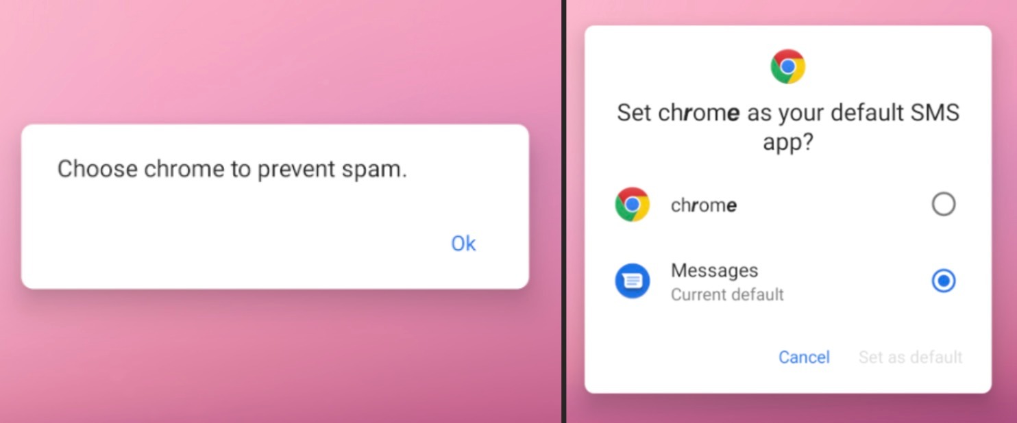 android malware posing as google chrome