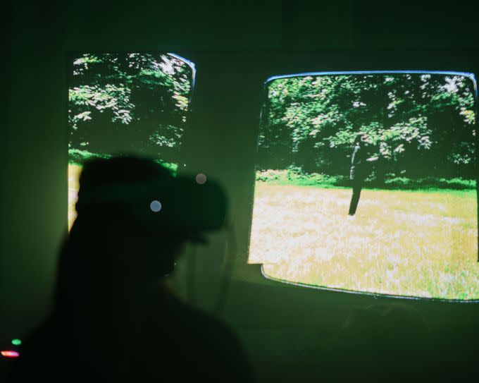 The Net Gala a VR screen