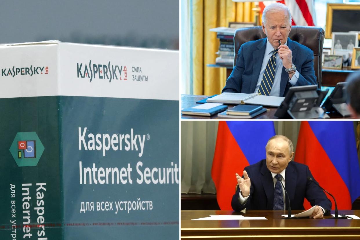 Kaspersky software, President Biden, Vladimir Putin
